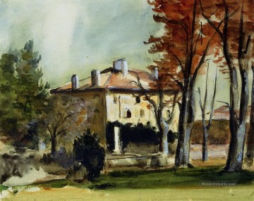 promenade of the holy office Ölbilder verkaufen - The Manor House in Jas de Bouffan Paul Cezanne Szenerie